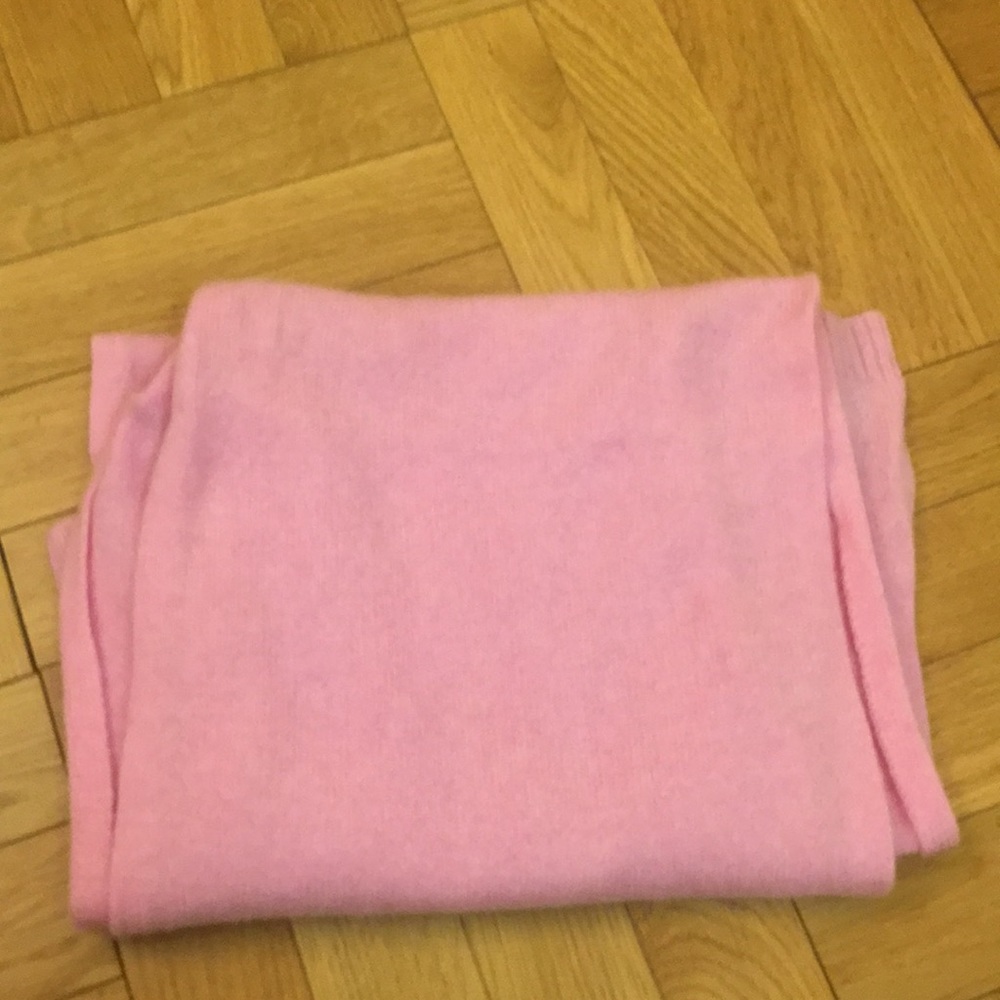 100% cashmere pink scarf